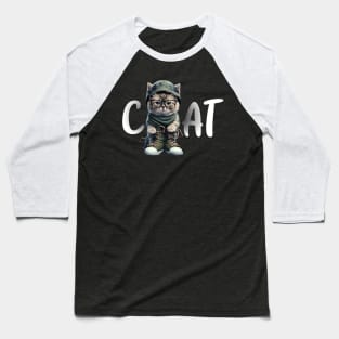 cute dude cat beautiful cat Baseball T-Shirt